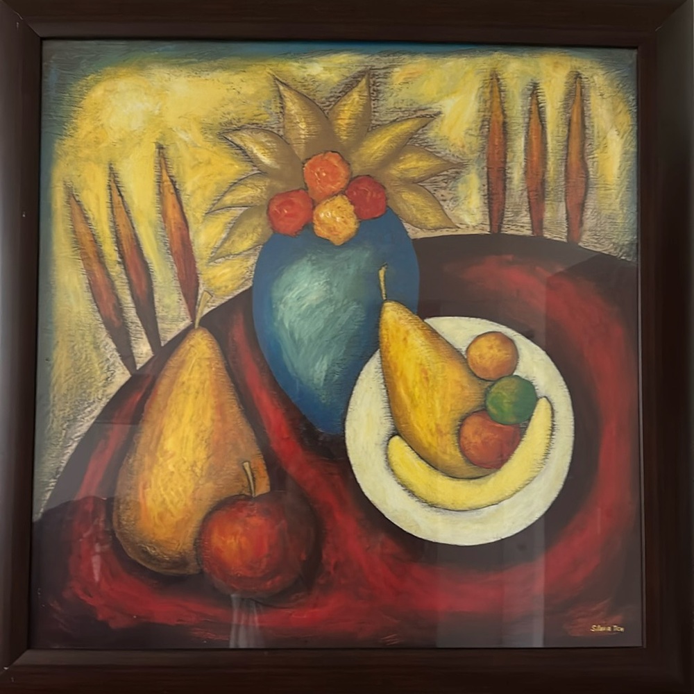 Beautiful Slava TCN painting. Frame is included.
